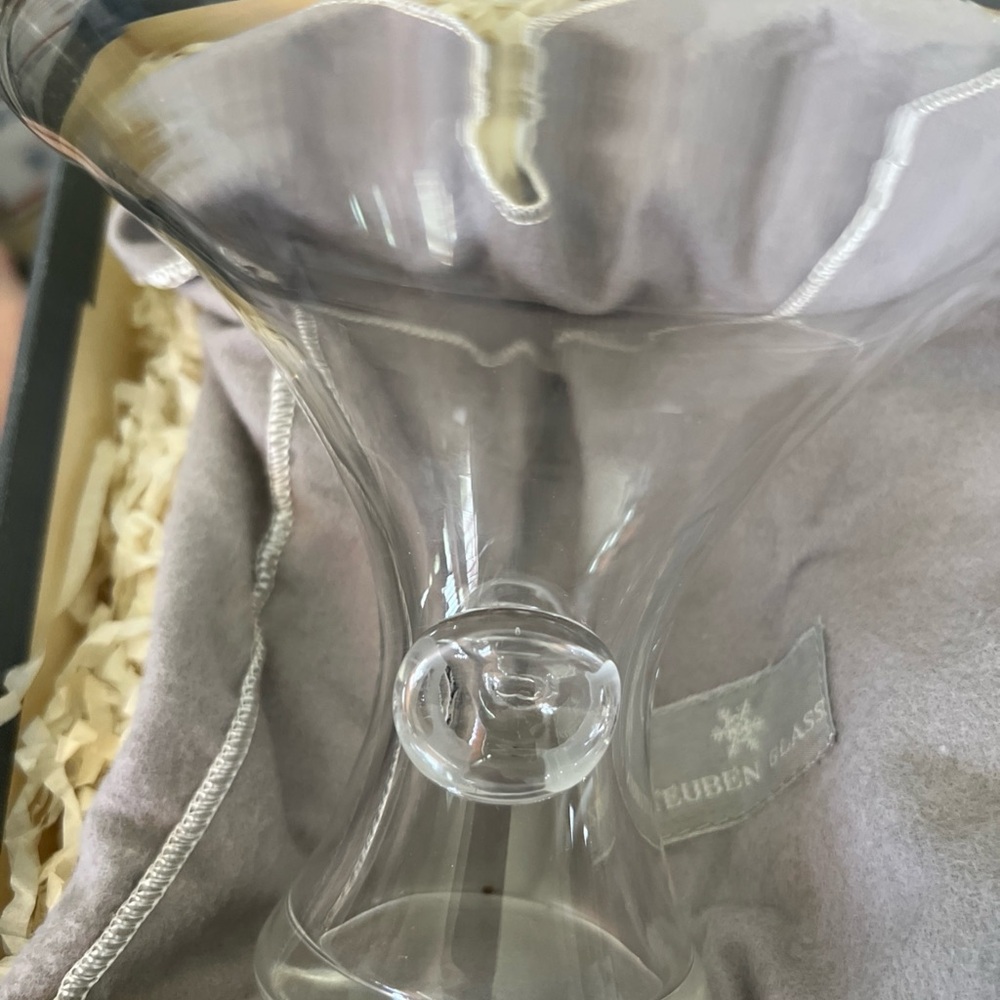 Steuben Clear Glass Vase